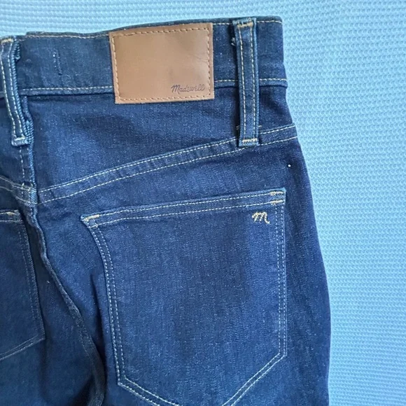 Madewell Roadtripper High Rise Skinny Jeans Dark Wash Denim Size 28 - Picture 4 of 6